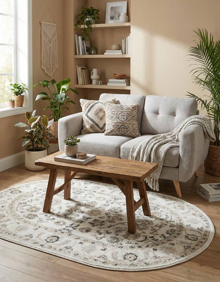 Detail image of  4' x 6' Aurelia Oval Rug