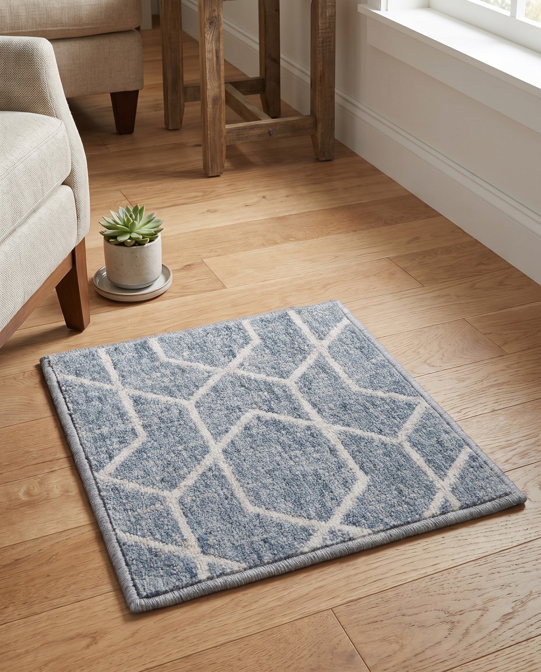 1' 4 x 1' 4 Eco Trellis Sample Rug