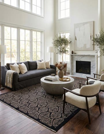 8' x 10' Hand Knotted Darya Wool Rug