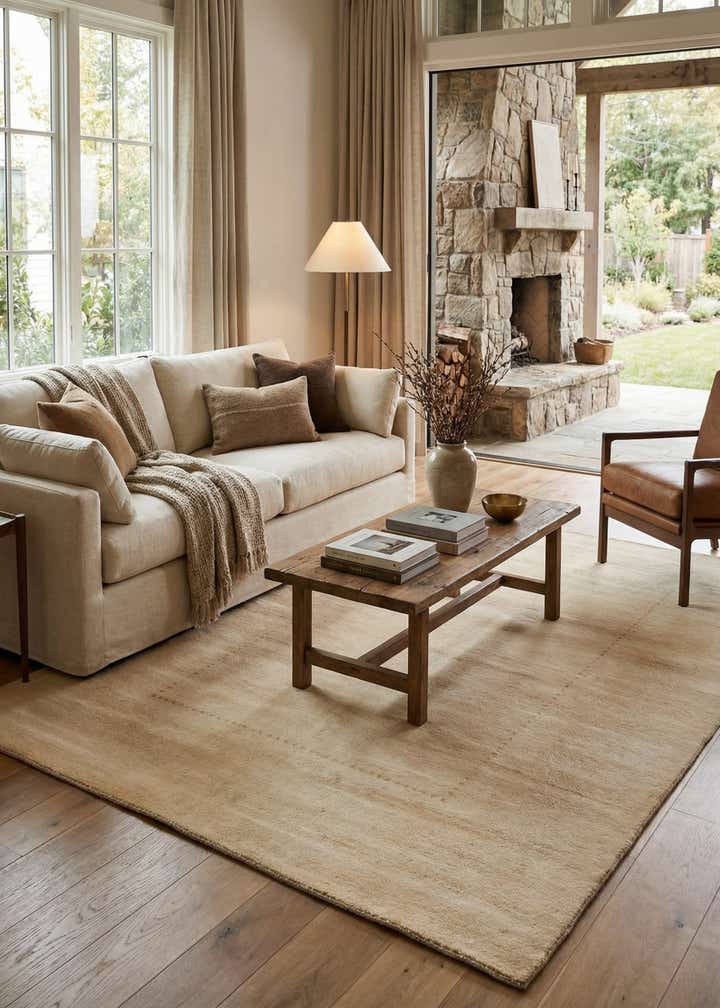 5' 8 x 7' 8 Hand Knotted Gabbeh Oriental Wool Rug