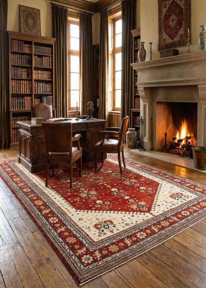 8' 1 x 11' 7 Hand Knotted Luribaft Rug