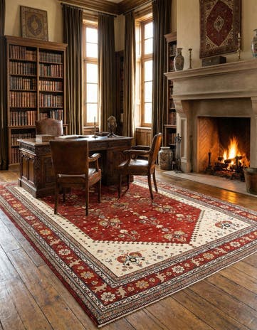 8' 1 x 11' 7 Hand Knotted Luribaft Rug