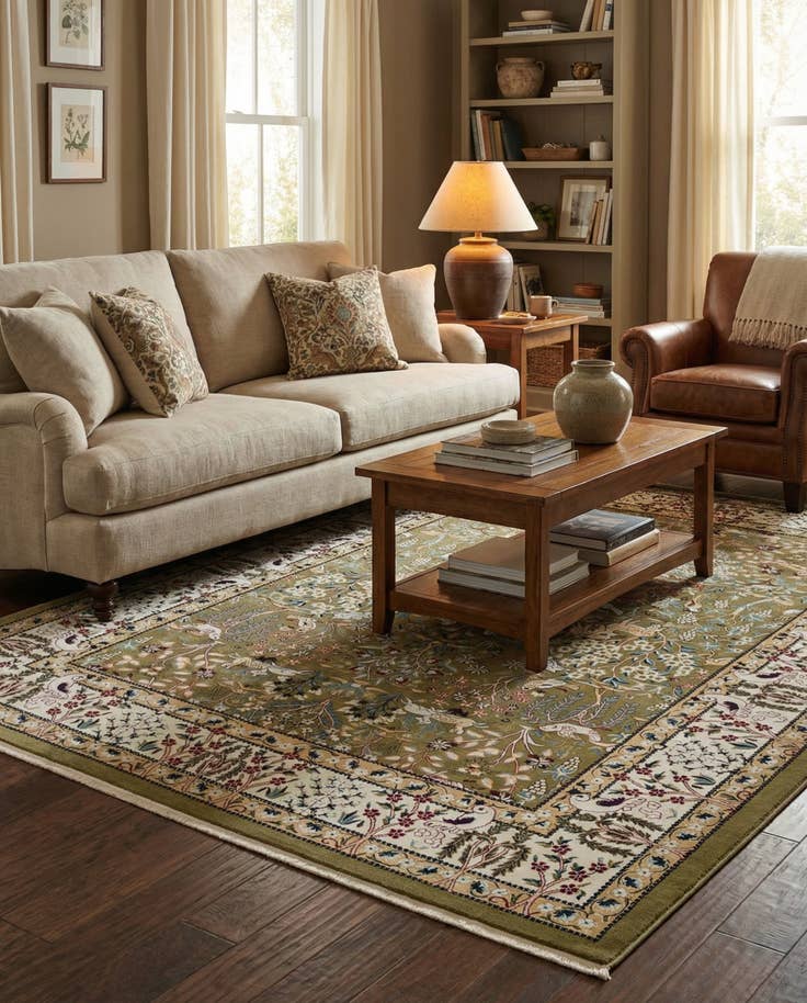Detail image of 9' x 12' Nain Design Rug
