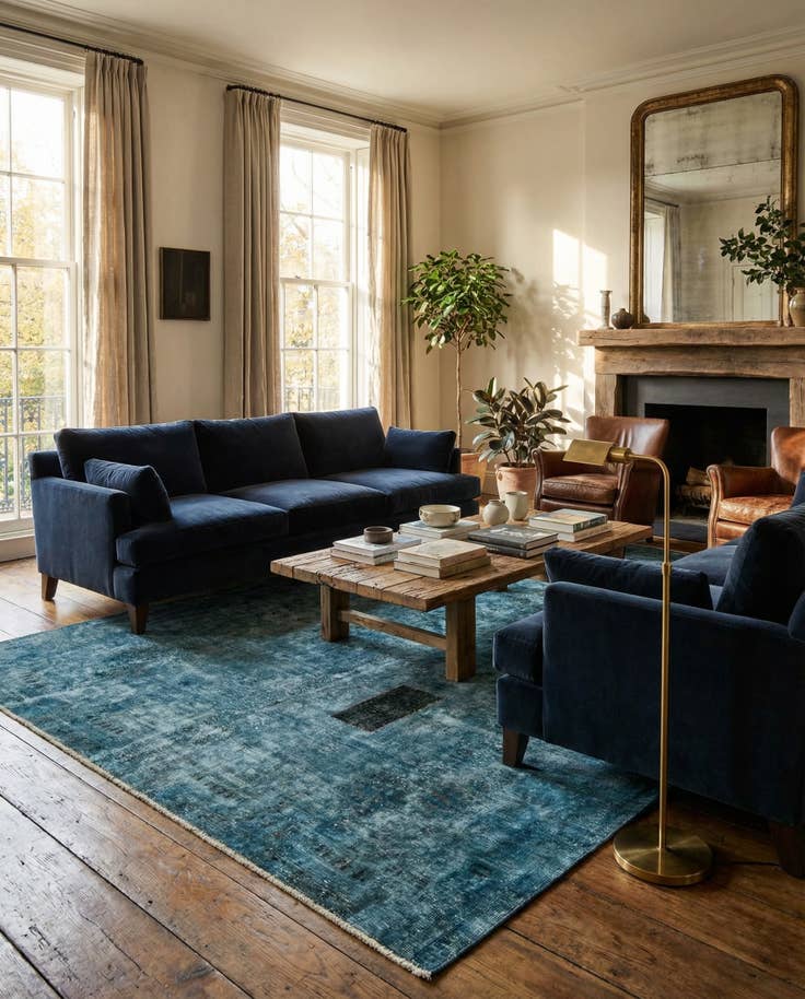 Detail image of 9' 4 x 11' 6 Hand Knotted Ultra Vintage Persian Wool Rug