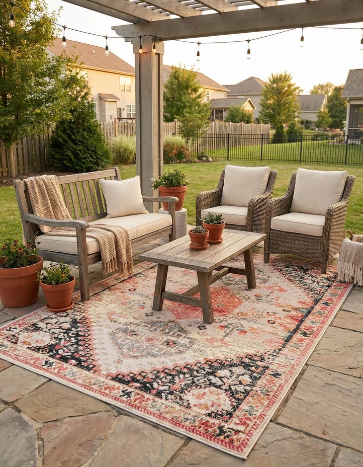6' x 9' Easy-Clean Traditional Indoor / Ou...