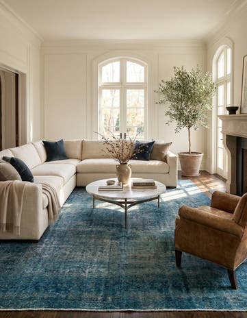 9' 9 x 12' 8 Hand Knotted Ultra Vintage Persian Wool Rug