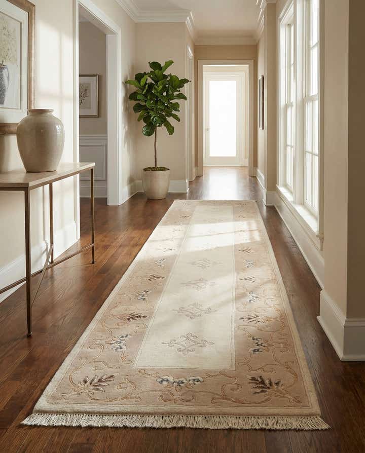 2' 10 x 9' 6 Hand Knotted Darya Wool Runner Rug
