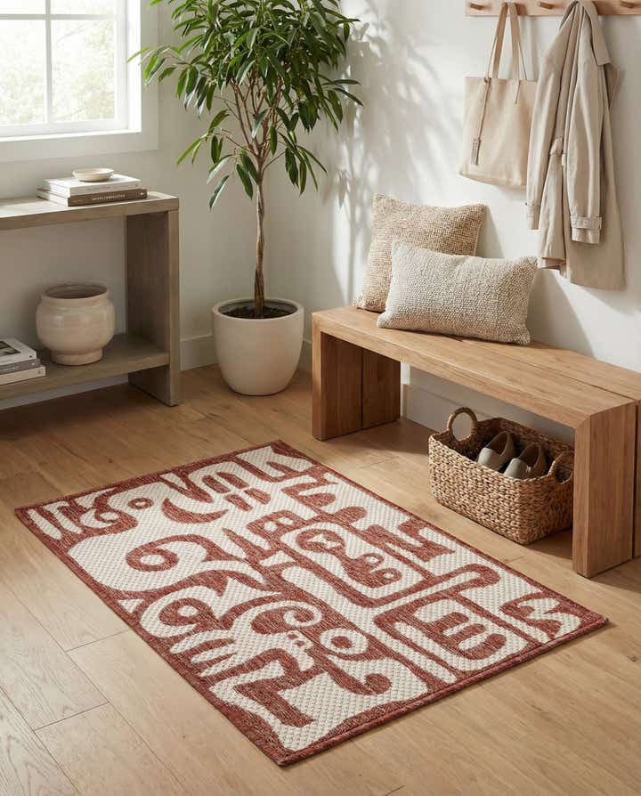 2' x 3' Easy-Clean Modern Indoor / Outdoor Rug