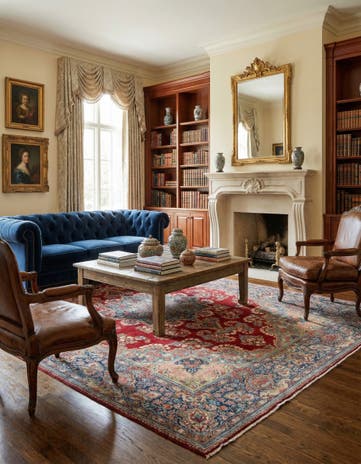 9' x 12' 2 Hand Knotted Kerman Persian Wool Rug