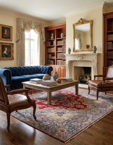 9' x 12' 2 Hand Knotted Kerman Persian Wool Rug