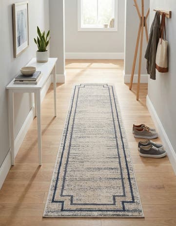 Gray Oasis Runner Rug