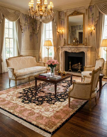 6' 7 x 9' 7 Hand Knotted Tabriz Persian Rug