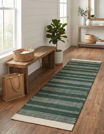2' x 8' Hand Woven Lariat Runner Rug