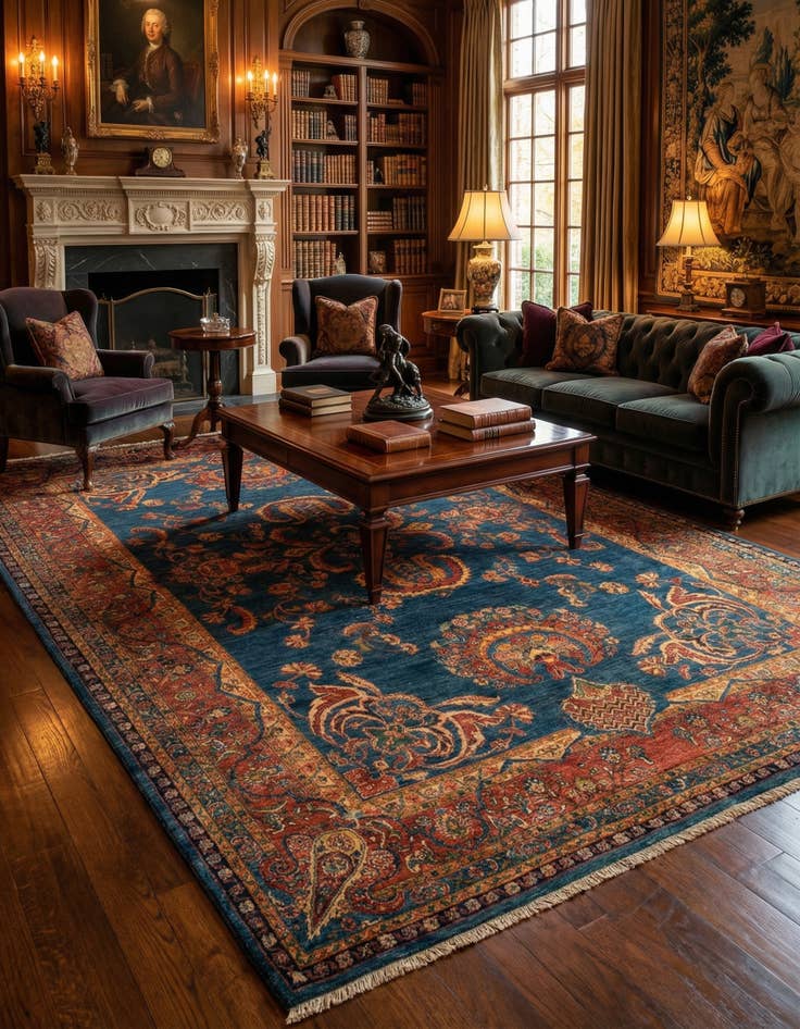 Detail image of  6' 11 x 11' 2 Kashkuli Rug