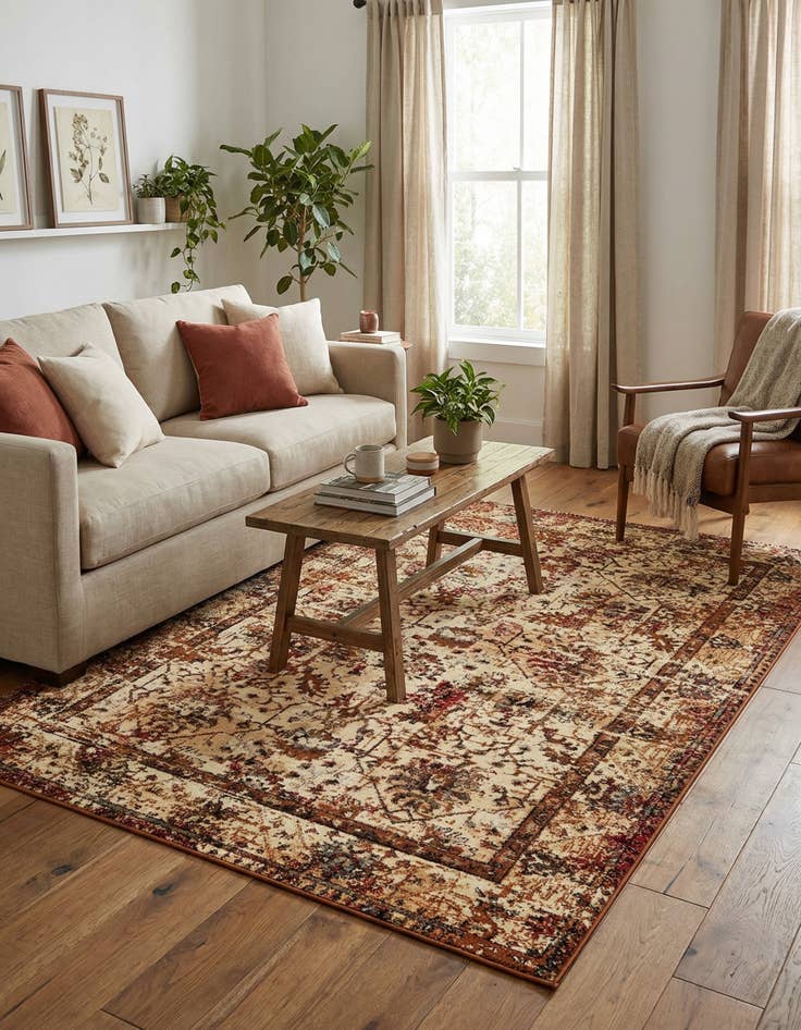 Detail image of 5' 3 x 8' Saturn Rug