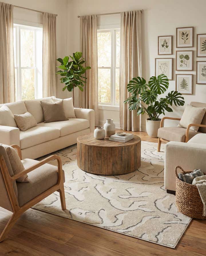 9' x 12' Easy-Clean Sabrina Soto Indoor / Outdoor Rug