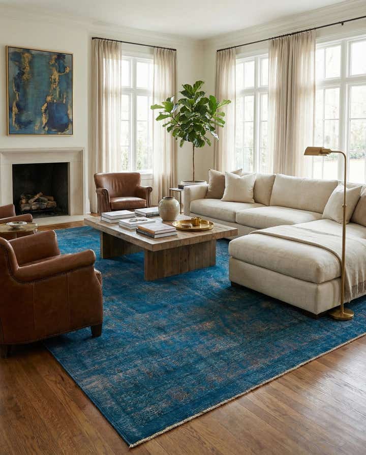 9' 6 x 12' 10 Hand Knotted Ultra Vintage Persian Wool Rug