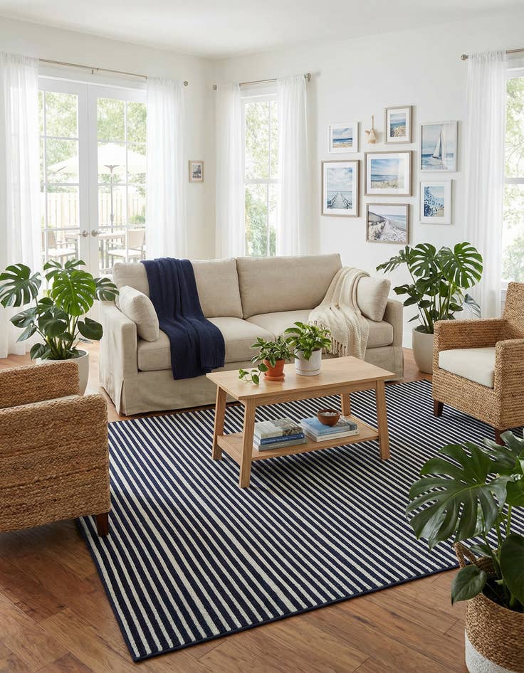 Detail image of  7' 10 x 7' 10  Washable Sabrina Soto Indoor / Outdoor Square Rug