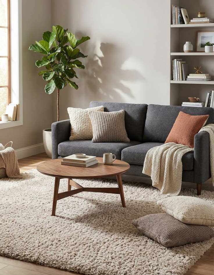 Detail image of  6' x 9' Infinity Shag Rug