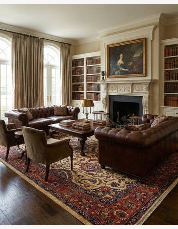 6' 8 x 10' 3 Hand Knotted Ariana Ziegler Oriental Wool Rug
