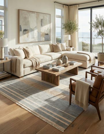 6' 7 x 9' 10 Hand Knotted Darya Wool Rug