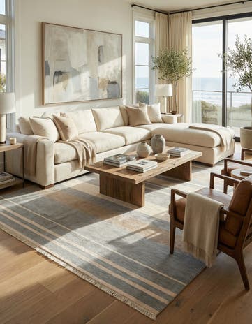 6' 7 x 9' 10 Hand Knotted Darya Wool Rug