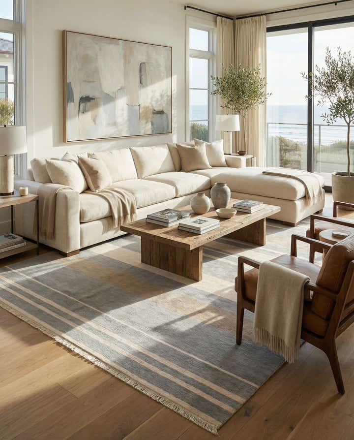 6' 7 x 9' 10 Hand Knotted Darya Wool Rug