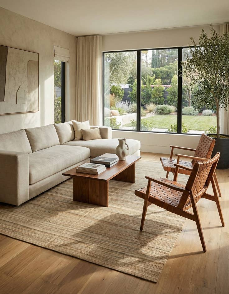 Detail image of  9' 9 x 12' 10  Hand Woven Kilim Modern Wool Rug