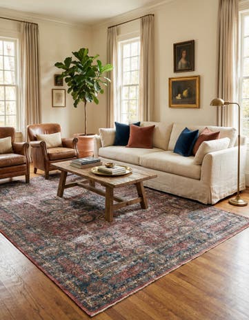 9' 6 x 12' Hand Knotted Ultra Vintage Persian Wool Rug