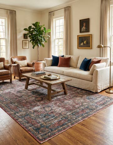 9' 6 x 12' Hand Knotted Ultra Vintage Persian Wool Rug