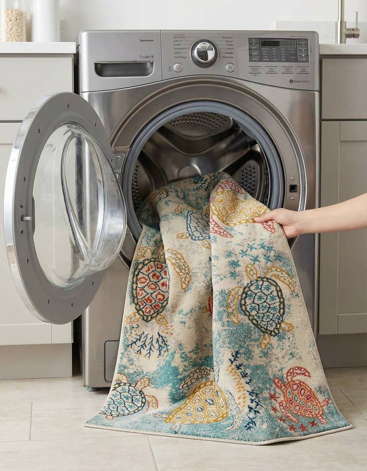 Detail image of 5' x 8'  Washable Capri Rug