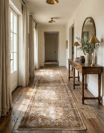 2' 8 x 9' 10 Hand Knotted Ultra Vintage Persian Wool Runner Rug