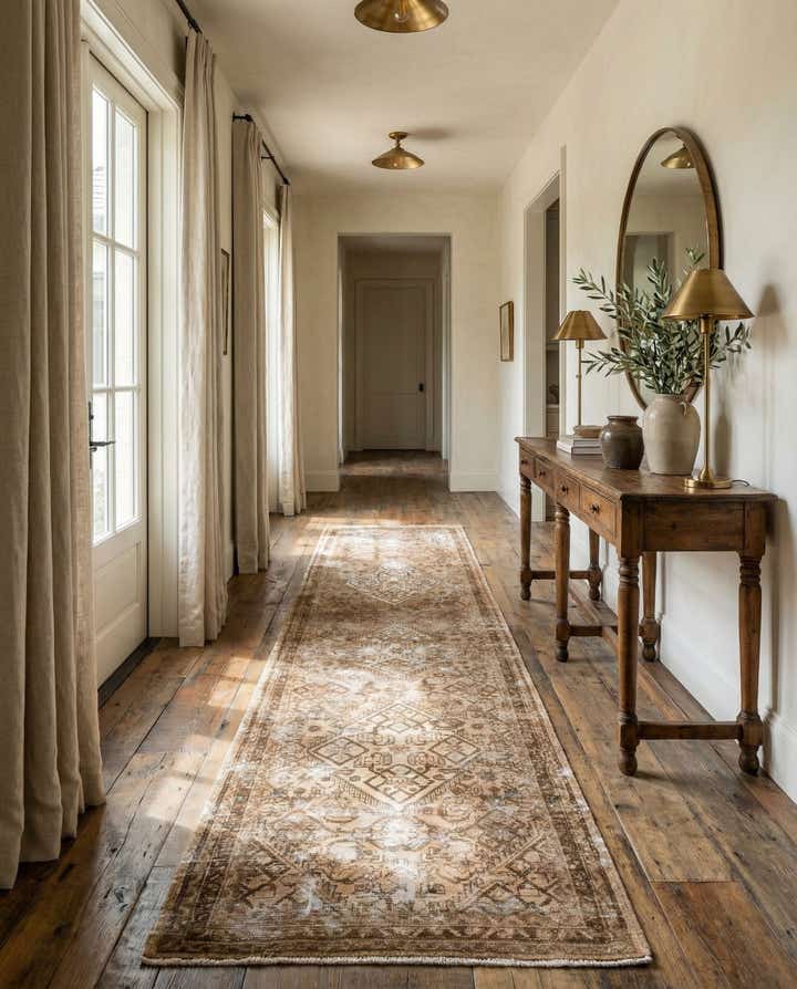 2' 8 x 9' 10 Hand Knotted Ultra Vintage Persian Wool Runner Rug