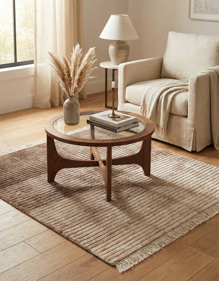 Detail image of  2' 6 x 2' 7  Hand Knotted Darya Wool Square Rug