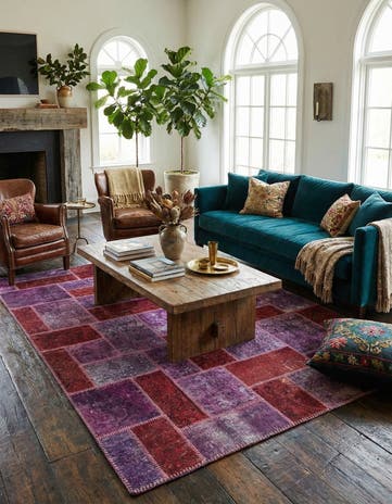 5' x 7' Hand Knotted Ultra Vintage Persian Wool Rug