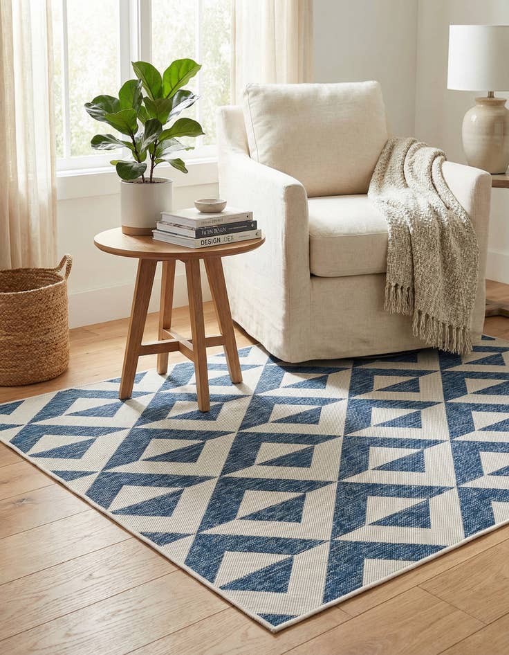 Detail image of 1' 4 x 1' 4  Washable Jill Zarin Napa Indoor / Outdoor Sample Rug