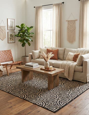 7' 10 x 10' Hand Woven Chenille Jute Rug