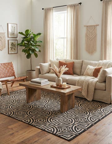 7' 10 x 10' Hand Woven Chenille Jute Rug