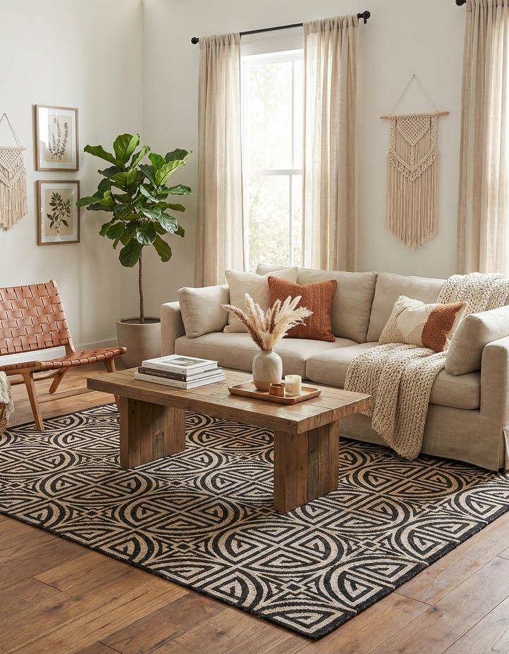 7' 10 x 10' Hand Woven Chenille Jute Rug
