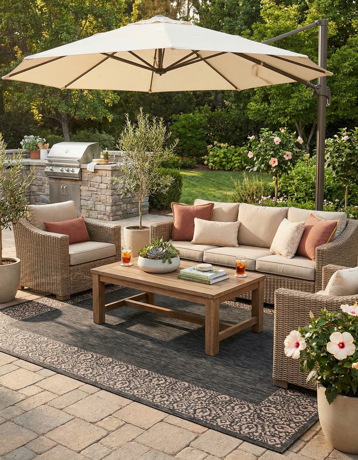 9' x 12' Easy-Clean Border Indoor / Outdoor...