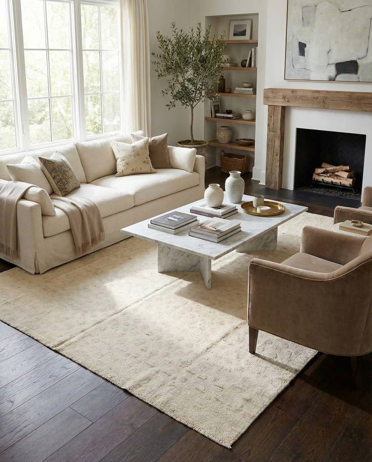 Detail image of 8' 11 x 12' 6 Hand Knotted Darya Wool Rug