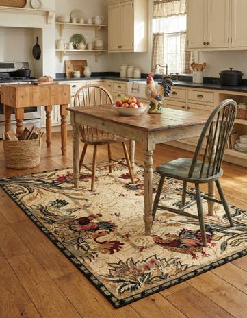 4' x 6' Pastoral Rug