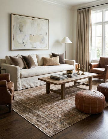 8' 4 x 12' 10 Hand Knotted Ultra Vintage Persian Wool Rug