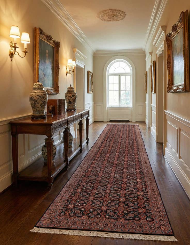 Detail image of 2' 7 x 16' 5 Tabriz Runner Rug