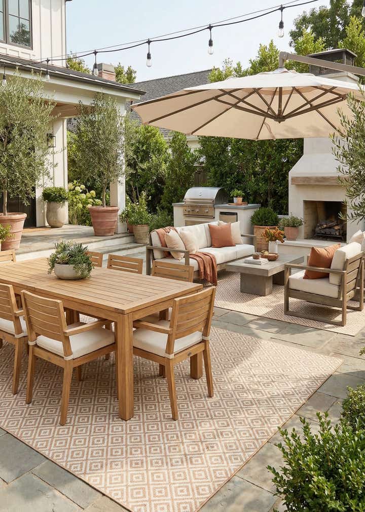 9' x 12' Easy-Clean Jill Zarin Costa Rica Indoor / Outdoor Rug