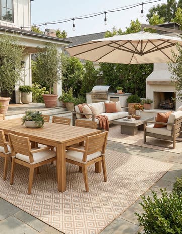 9' x 12' Easy-Clean Jill Zarin Costa Rica Indoor / Outdoor Rug