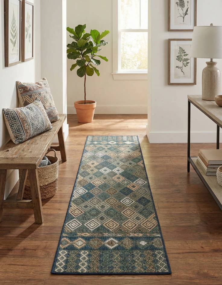 Detail image of 2' x 7' 10  Washable Baja Indoor / Outdoor Runner Rug