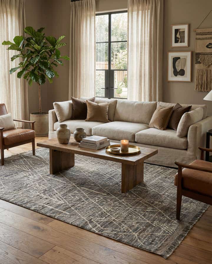 6' 10 x 9' 10 Hand Knotted Darya Wool Rug