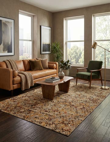 5' x 8' Cowhide Stocks Rug