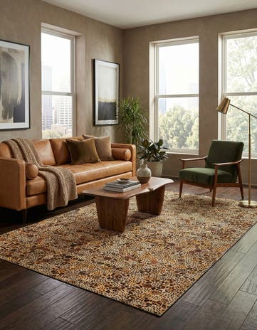 5' x 8' Cowhide Stocks Rug